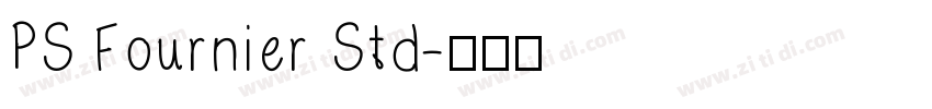 PS Fournier Std字体转换